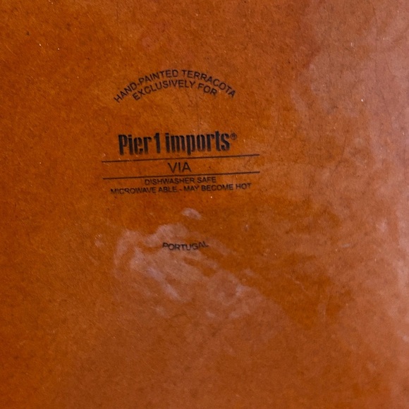 Pier 1 Imports VIA Terracotta Salad Soup Pasta Bowls Made In Portugal 9” *Read* - Picture 5 of 5